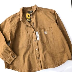 NWT Carhartt Montana Rugged Flex Heavyweight Duck Overshirt Loose Fit 3X 24-26